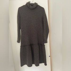 Turtleneck sweater dress